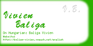 vivien baliga business card